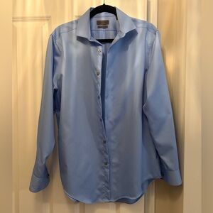 Calvin Klein slim fit, infinite non- iron Light Blue Dress Shirt